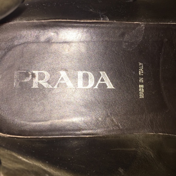 authentic PRADA size 8.5 men’s lace up leather - Picture 5 of 8